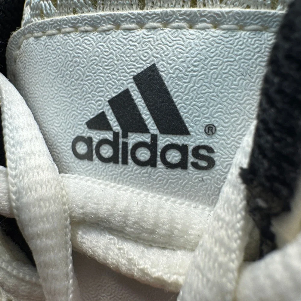 Adidas Traxion Golf Shoes White Gray Spikeless Lace Up Athletic Mens 7.5‎